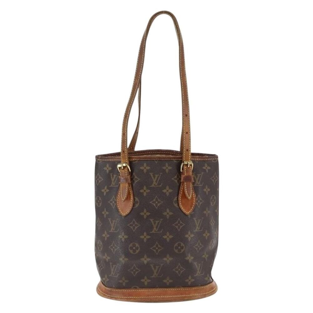 Louis Vuitton Monogram Bucket PM Shoulder Bag Brown
